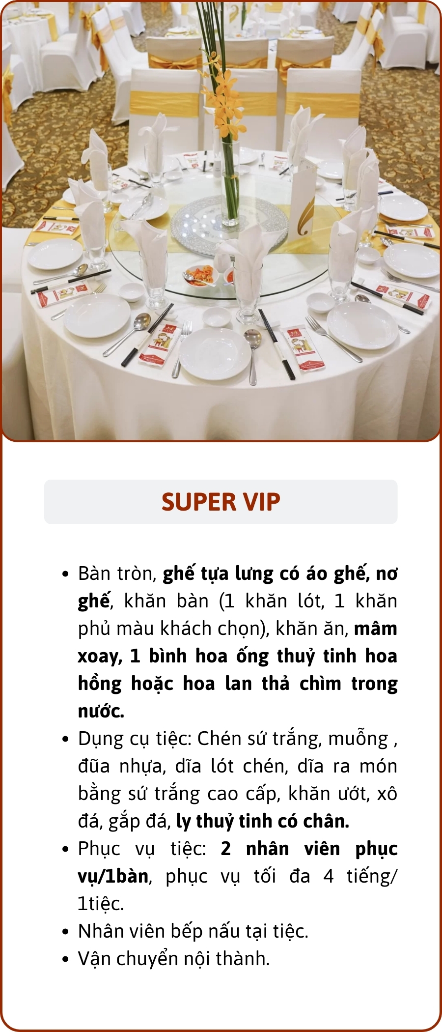 đặt tiệc tphcm